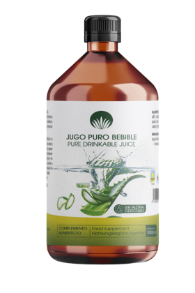 Aloe vera Pure Juice Food supplement made from Aloe vera  - 1000ml