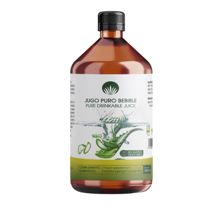 Aloe vera Pure Juice Food supplement made from Aloe vera  - 1000ml